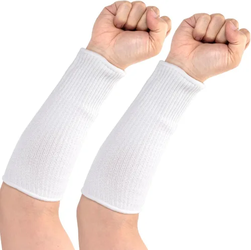 Miniatura 8 de PAGOW Mangas resistentes a cortes para protección de brazos, protector de antebrazo a prueba de mordeduras, mangas de jardinería para piel fina