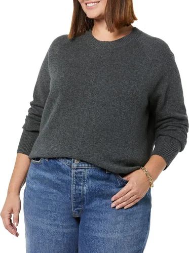 Miniatura 4 de Tienda Essentials Suéter de manga larga con cuello redondo suave al tacto para mujer