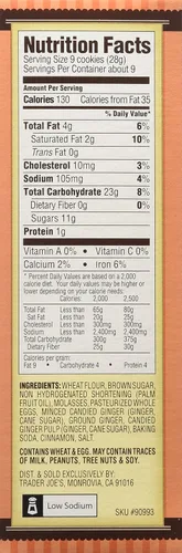 Miniatura 2 de Trader Joe's Cookie Thins Triple Jengibre, (paquete de 2)