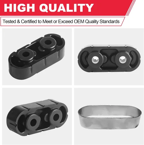 Miniatura 5 de Aislante Colgante de Silenciador de Escape (2 piezas) 15092802 Se adapta para Chevy Express Suburban Silverado 1500 2500 3500 HD, para Yukon Savana