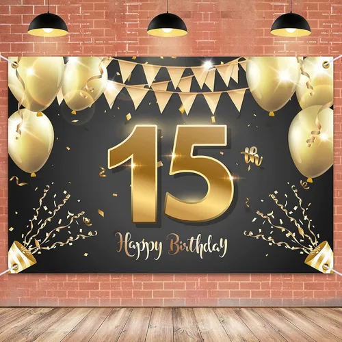 Miniatura 29 de HAMIGAR Fondo de pancarta de feliz cumpleaños número 10 de 6 x 4 pies, decoraciones de cumpleaños de 10 años, suministros de fiesta para niñas