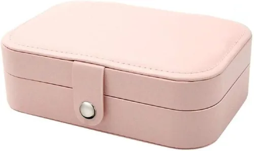 Miniatura 2 de Yonzone Joyero pequeño organizador de joyas de viaje, mini estuche de almacenamiento de joyas para mujeres y niñas, regalo de piel sintética, cajas