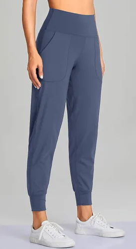 Miniatura 24 de Oalka - Pantalones deportivos para mujer, con cintura alta y bolsillos, para hacer deporte, yoga y entrenar