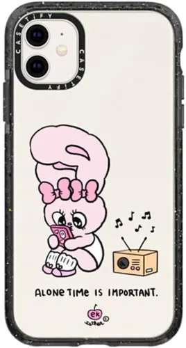 Miniatura 54 de CASETiFY Impact - Funda para iPhone 11 - Flower Power Retro - Negro Transparente