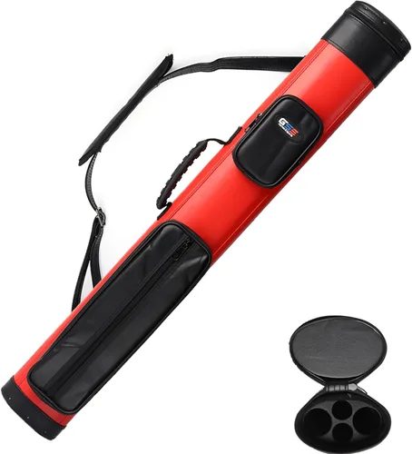Miniatura 18 de GSE Games & Sports Expert Estuche de transporte para taco de billar duro de lujo 2x2, estuche para taco de billar, accesorios de billar