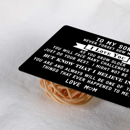 Miniatura 6 de Cesta de Pascua para adolescentes y niños, tarjeta inspiradora para mi hijo, tarjeta de billetera para adolescentes, niños, hombres, Navidad