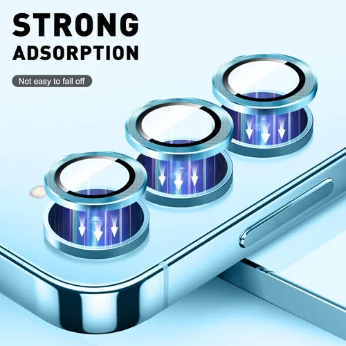 Miniatura 2 de LucBuy Protector de lente de cámara para Samsung Galaxy Z Fold 3, cubierta de cámara de vidrio templado Protector de pantalla Adhesivo de película