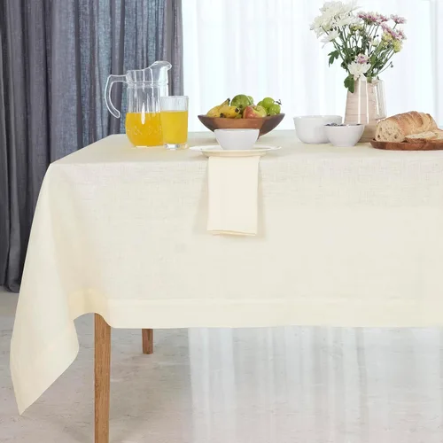 Miniatura 22 de Classic Linen™ by D'Moksha - Mantel rectangular de 54 x 72 pulgadas, 100% lino puro, lavable a máquina para comedor, Día de la Madre, primavera