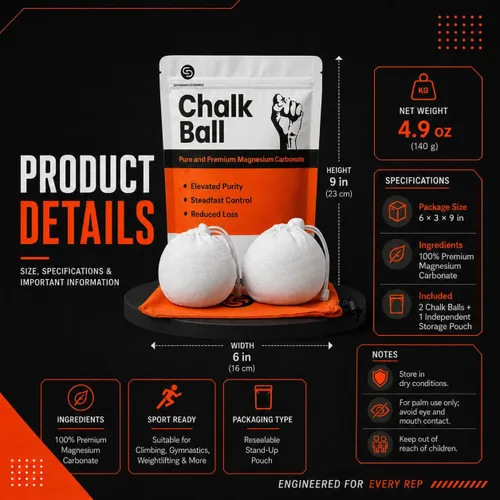 Miniatura 8 de Refillable Chalk Ball for Climbing & Gymnastics