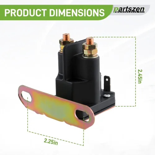 Miniatura 4 de GY22476 AUC15346 Solenoide de Arranque 12V para Tractor John Deere Z225 Z235 Z245 Z255 Z335E Z335M Z345M Z345R D100 D105 D110 D120 D125 D130 D140