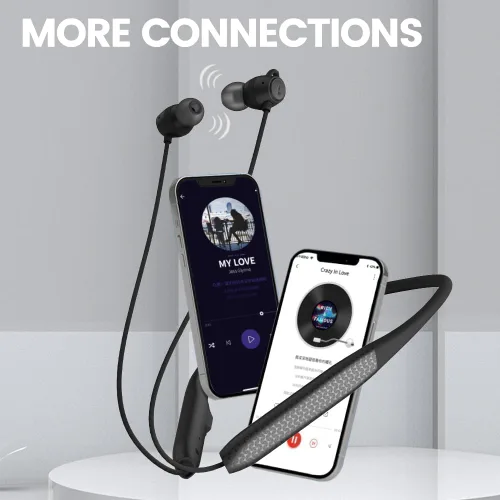 Miniatura 3 de Neckband Bluetooth Headphones Twin Pack｜60H Playtime ×2｜3C Fast Charge｜ENC Call Noise Reduction｜Dual Pairing｜180H Standby｜Perfect for Couples &