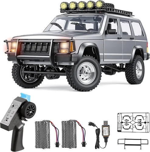 Goolsky RC Rock Crawler, coche de control remoto a escala 1:12, camión RC todoterreno 4WD, vehículo de escalada de 2.4 Ghz, automóvil RC con luces
