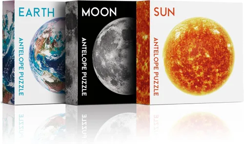 Miniatura 19 de ANTELOPE Rainbow Moon - Rompecabezas de 1000 piezas para adultos, tema espacial, cartón, rompecabezas redondo, alta resolución, acabado mate, sin