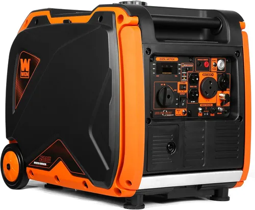 Miniatura 10 de WEN DF450i - Generador inversor portátil súper silencioso de 4500 vatios de combustible dual listo para autocaravanas con apagado de combustible