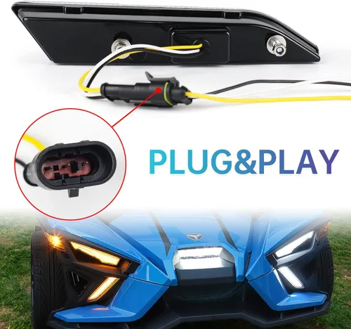 Miniatura 2 de Panel de luz decorativa compatible con Polaris Slingshot S/R/SL/SLR/GT 2020-2022, accesorios 2020-2022, luces LED de circulación diurna, luz luces