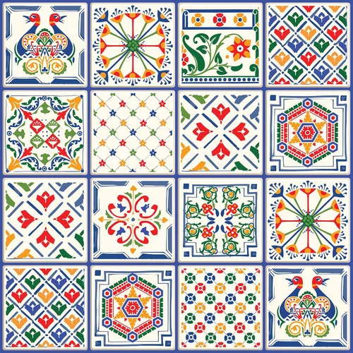 Miniatura 13 de IRI-GIRI Adhesivos para azulejos de loseta en muro Calcomanías de pared de vinilo impermeables de 4 x 4 pulgadas para cocina y baño Azulejos