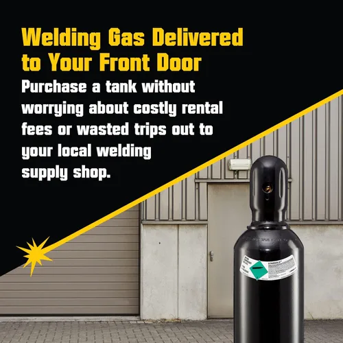 Miniatura 5 de PrimeWeld Botella de 75% argón 25% CO2 80CF DOT 3AA Válvula CGA 580 de EE. UU. La mejor mezcla de gas para soldadura MIG Cilindros completos