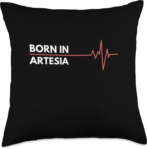 Miniatura 5 de Made In Artesia New Mexico Co. Inc. Made in Artesia New Mexico City of Birth Birthplace - Almohada de 16 x 16 pulgadas, multicolor
