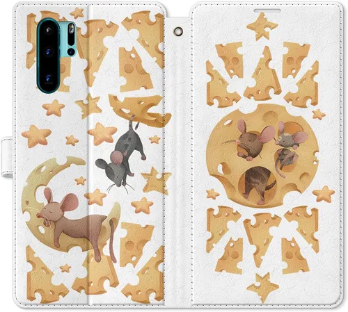 Miniatura 12 de Funda de repuesto para Huawei P30 Pro P30 Mate 30 Pro Mate 30 Mate 20 Pro Mate 20 Magnético Fast Food Art Salsa Folio Popcorn PU Cuero Tarjetero