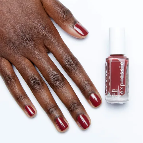 Miniatura 9 de essie expressie - Esmalte de uñas vegano de secado rápido, notificaciones, rojo vino, 0.33 onzas.