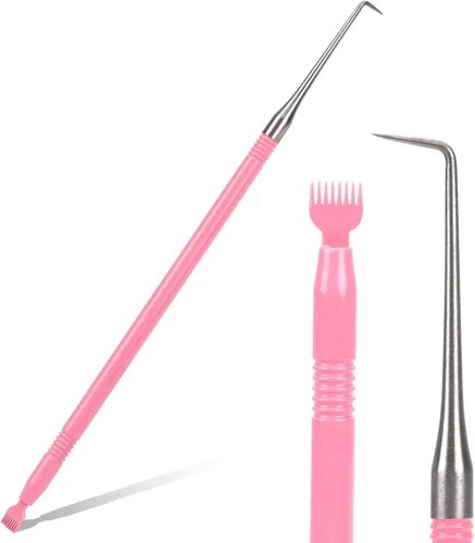 Miniatura 8 de Kit profesional 2 en 1 de elevación y tinte de pestañas, herramienta separadora de pestañas con peine, cepillo de permanente de pestañas de acero