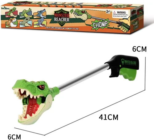 Miniatura 3 de DINOBROS Juguetes de dinosaurio para niños de 3 años en adelante Jurásico Dinosaurios T-Rex Grabber Toy Claw Robot Hand Snapper Dino Chomper Monster