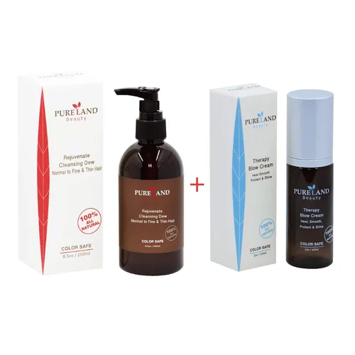 Miniatura 5 de Pureland Beauty Therapy Blow Cream - Tratamiento de reparación capilar sin enjuague, mascarilla hidratante para cuero cabelludo sensible y cabello