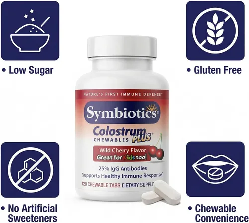 Miniatura 4 de Symbiotics Masticables de calostro Plus