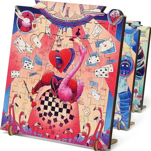 Miniatura 7 de iDventure Cluepuzzle Puzzle Adventure Alicia in Wonderland Rompecabezas secuenciales caja de rompecabezas para adultos y mayores de 10 años Caja