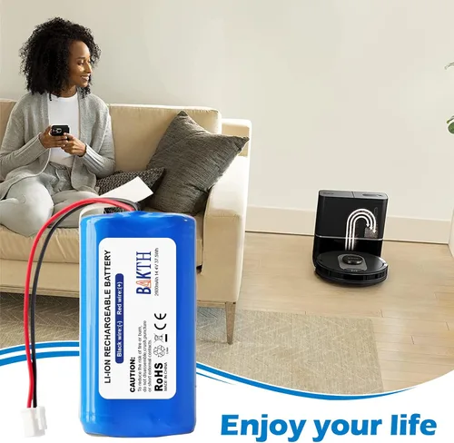 Miniatura 7 de BAKTH Batería de repuesto RVBAT850 de 14.4V 2600mAh para Shark Ion R75, R85, RV761, RV850C, RV851WV, RV871, RV1000S, RV1100VL, RV1001AE, UR1000SR