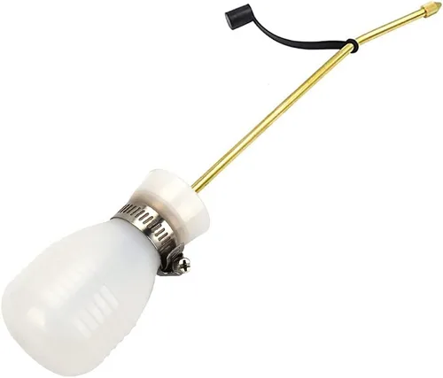 SI FANG Polvo de tierra de diatomeas, pulverizador de bombillas de tratamiento de insectos con tubo largo de cobre, aplicador de polvo de Whit