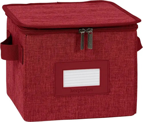 Miniatura 102 de Covermates Keepsakes - Juego de cajas de almacenamiento con cierre de cremallera, paquete de 3 cubos organizadores de poliéster resistente, diseño