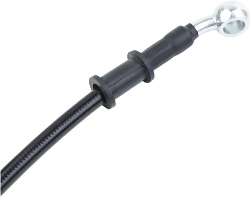 Miniatura 5 de 400-2400mm AN3 1/8pulgada 28 90 Grados M10 Manguera de Freno Hidráulico para Motocicleta de Acero Inoxidable Trenzada para ATV Moto Motocross Pit