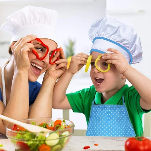 Miniatura 2 de HmiL-U Juego de chef para niños, juego de 13 piezas de cocina y horneado para niños, incluye delantal, sombrero de chef, utensilios, guante