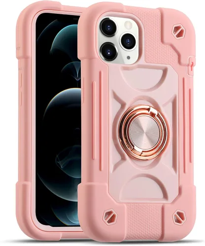 Miniatura 84 de MARKILL Funda compatible con iPhone Air de 6.5 pulgadas 2025 con soporte de anillo giratorio de 360 grados, protección contra caídas de grado