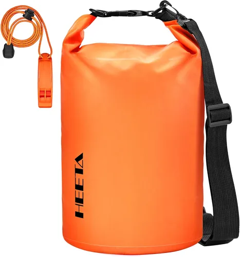 Miniatura 10 de HEETA - Bolsa seca impermeable para mujeres y hombres (versión actualizada) 5 L/10 L/20 L/30 L/40 L, bolsa de almacenamiento seca ligera con parte