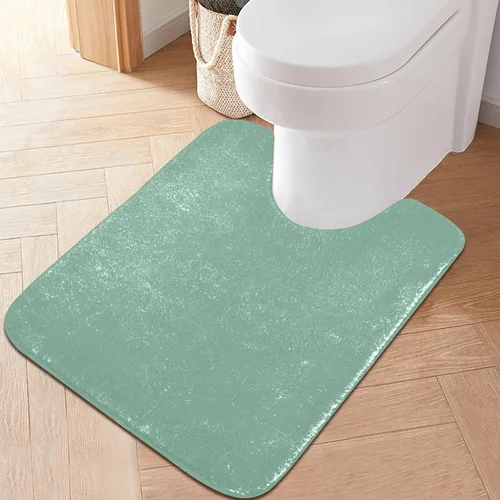 Miniatura 53 de Alfombra de baño amarilla, suave, absorbente, lavable a máquina, juego de alfombras de baño antideslizantes para puerta de baño, dormitorio