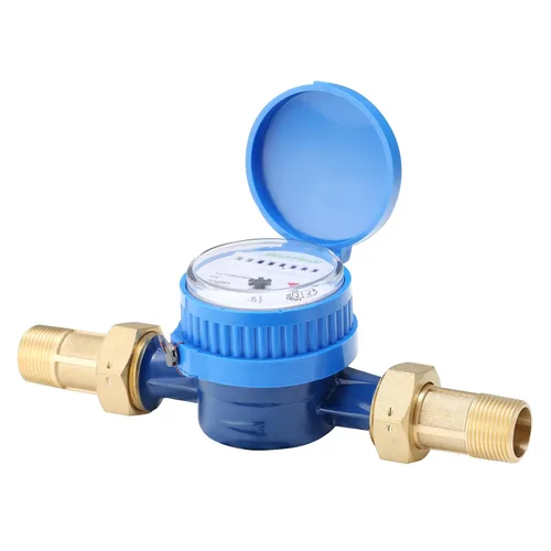 Miniatura 25 de DN15 Medidor de Agua 1/2" NPT, Certificación ISO4064, Medidor de Flujo Cúbico de Agua, Medidor de Agua Fría para Jardín/Hogar
