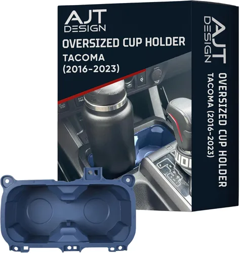 Miniatura 17 de AJT DESIGN Portavasos de gran tamaño con bandeja compatible con Toyota Tacoma 2016-2023 Se adapta a botellas de 3.65 pulgadas Organizador
