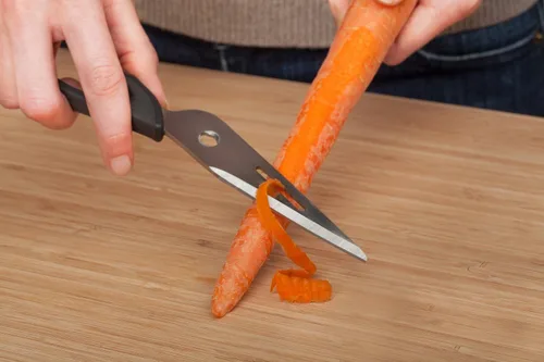 Miniatura 4 de Ergo Chef Tijeras de cocina multiusos para aves de corral, pescado, verduras, removedor de hierbas, abridor de botellas (negro)