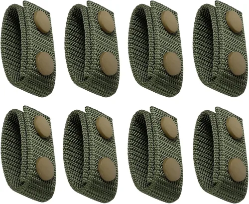 Miniatura 10 de FRTKK Cinturón de servicio con broches dobles para cinturón de 2¼ pulgadas de ancho, cinturón táctico de seguridad, accesorios de equipo militar