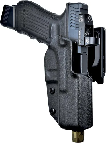 Miniatura 4 de OWB Negro Quick Detach IDPA - Funda KYDEX - Cintura exterior - Retención Posi-Click - 100% fabricado en EE. UU