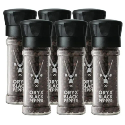 Miniatura 8 de Oryx - Molinillo de pimienta negra – 1.26 oz – Molinillo manual recargable con granos de pimienta negra entera de primera calidad de Madagascar