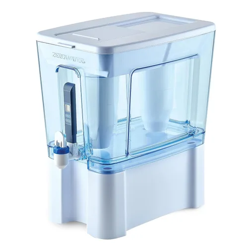Miniatura 12 de ZeroWater Jarra de filtro de agua de 5 etapas lista para verter de 10 tazas 0 TDS para un mejor sabor al agua del grifo, certificado IAPMO