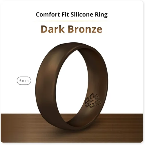 Miniatura 2 de Knot Theory Anillos de boda de silicona transpirable para hombres y mujeres Anillos de boda de goma de goma para él y ella Regalo de aniversario
