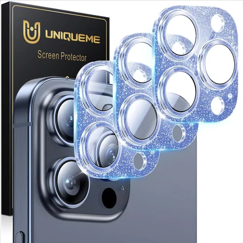 Miniatura 68 de UniqueMe para Paquete de 3 Protectores de Lente de Cámara para iPhone 15 Pro/iPhone 15 Pro Max, [Protección contra Caídas] [Compatible con Fundas]