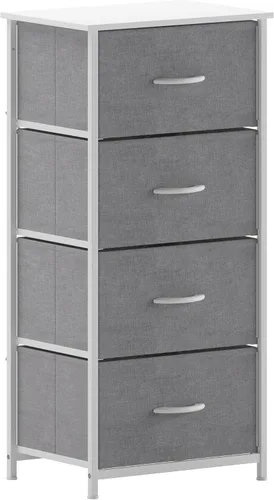 Miniatura 10 de Flash Furniture Harris - Cómoda de almacenamiento vertical de 4 cajones, parte superior de madera de ingeniería y marco de hierro fundido, cajones
