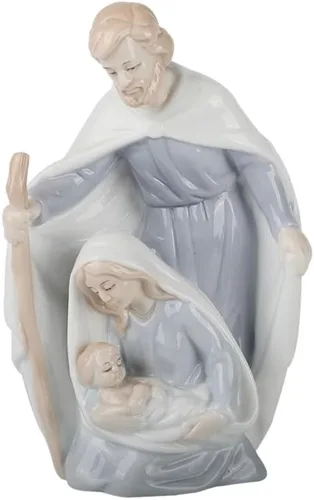 Estatua de cerámica de Virgen María, estatuas católicas de la Virgen y María, adecuadas para decoración religiosa, hogar, jardín, al aire libre,