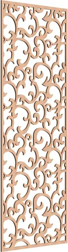 Miniatura 139 de Wheatland Paneles de pared decorativos de madera con calado, 9 3/8 pulgadas de ancho x 24 3/8 pulgadas de alto x 1/4 de alto, nogal