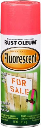 Rust-Oleum 342569 Specialty - Pintura fluorescente en aerosol, 11 onzas, rosa Rosa fluorescente